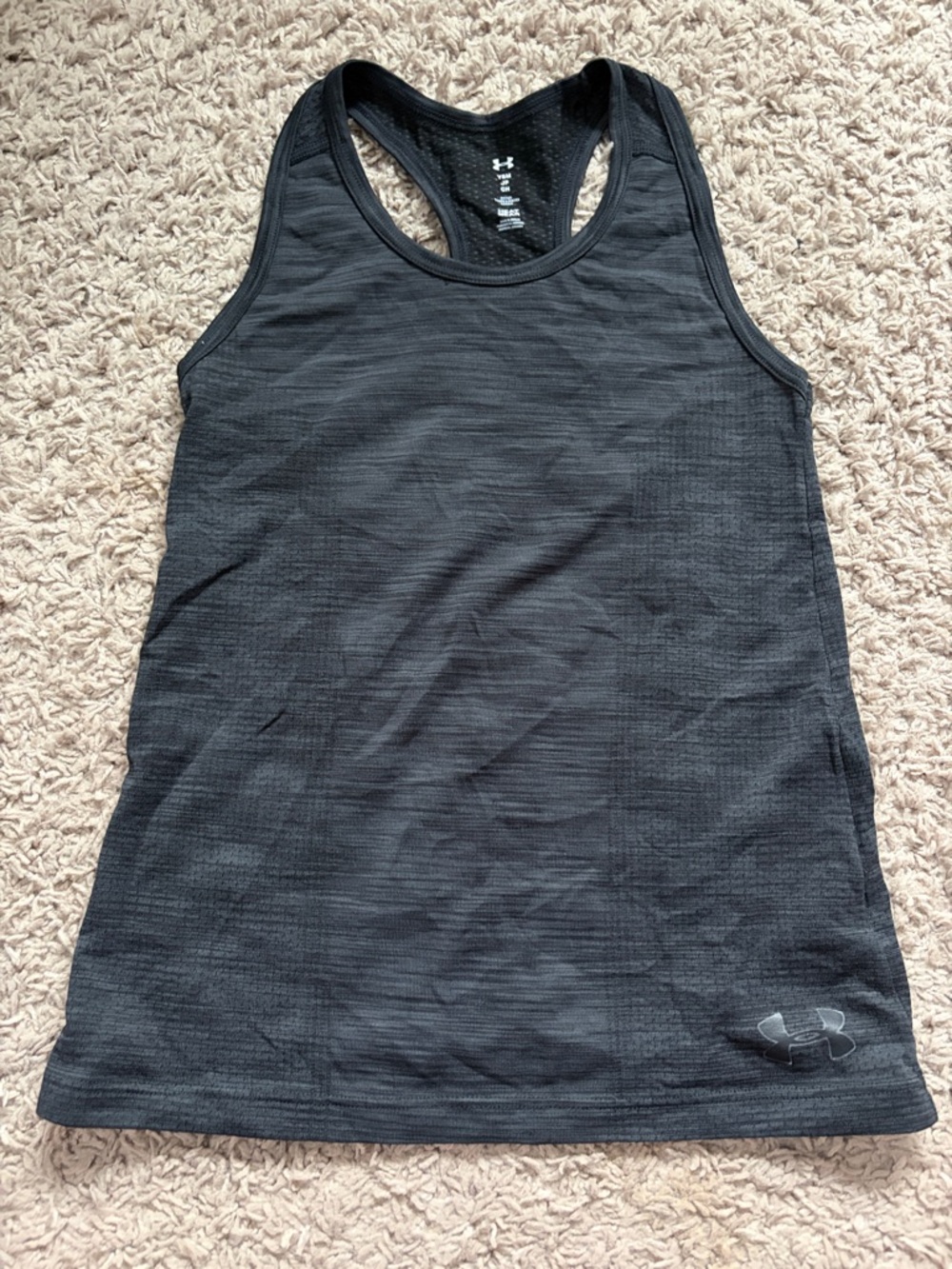 Under Armour Black kids Racerback Performance Tank